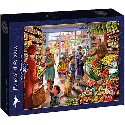 Bluebird Puzzle Village Greengrocer - 2000 Teile