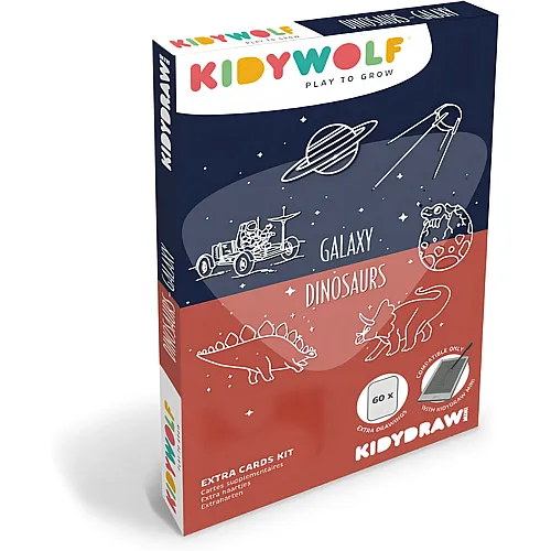 Kidywolf Nachf�llpack Weltraum und Dino zu Designtafel