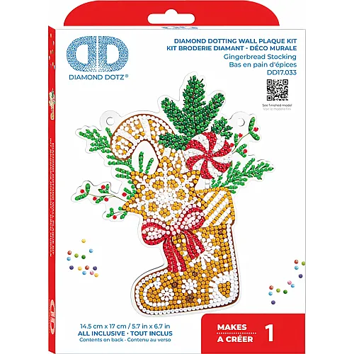 Diamond Dotz Diamond Painting Aufh�nger Lebkuchenstrumpf