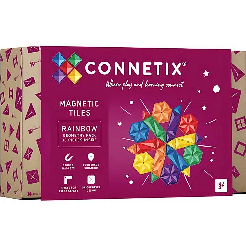 Connetix Rainbow Geometry Pack - 30 Teile