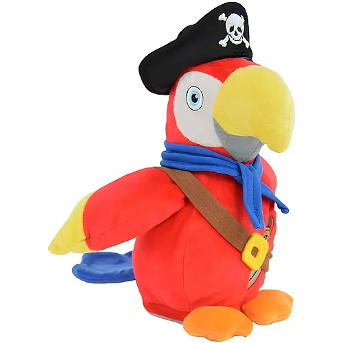 Piraten Papagei Parry mit Wiedergabefunktion 22cm