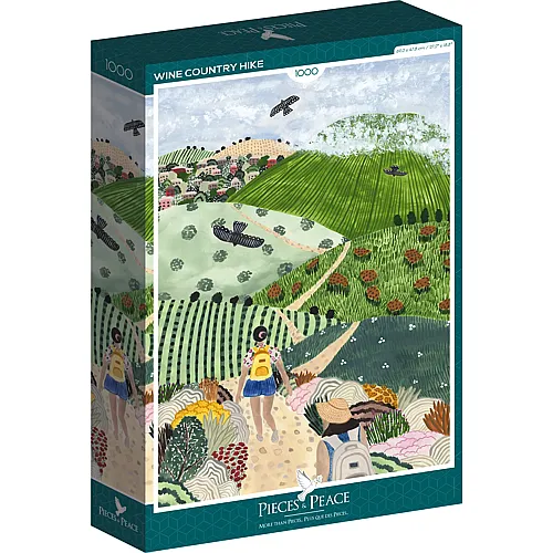 Pieces & Peace Puzzle Sara Meadows Boccaccini Wine Country Hike - 1000 Teile