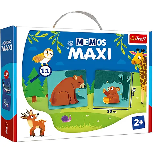 Trefl Maxi Memos Tiere und Tierkinder