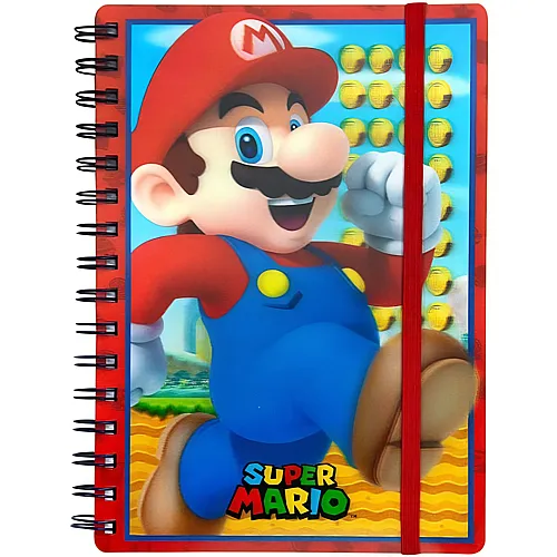 Super Mario: Mario - 3D A5 Notizbuch