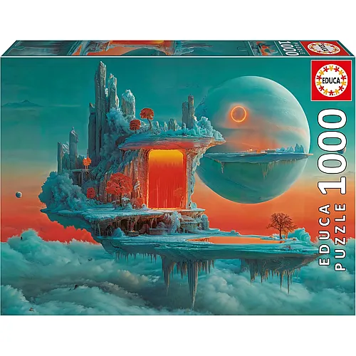 Educa 1000-teiliges Puzzle f�r Erwachsene | Planet aus Feuer und EIS. Inklusive Fix Puzzle-Kleber. Masse: 68 x 48 cm. Ab