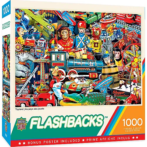 Master Pieces Puzzle Flashbacks - Toyland (1000Teile)