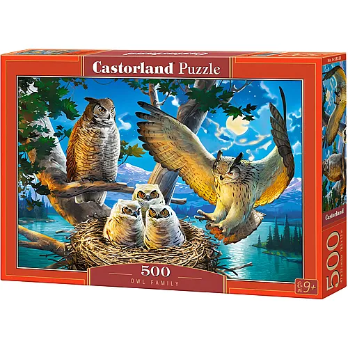 Castorland Puzzle Eulen Familie (500Teile)