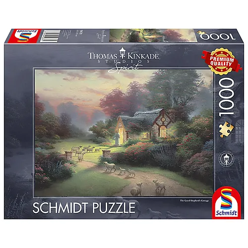 Schmidt Puzzle Thomas Kinkade Spirit, Cottage des guten Hirten (1000Teile)