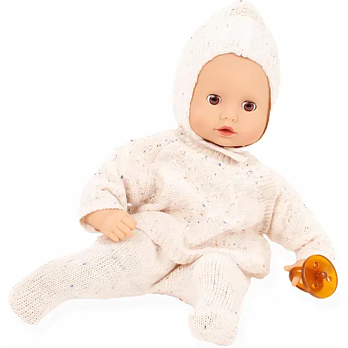 G�tz Bambola con occhi a sonnellino castani, senza capelli e corpo morbido - 33 cm