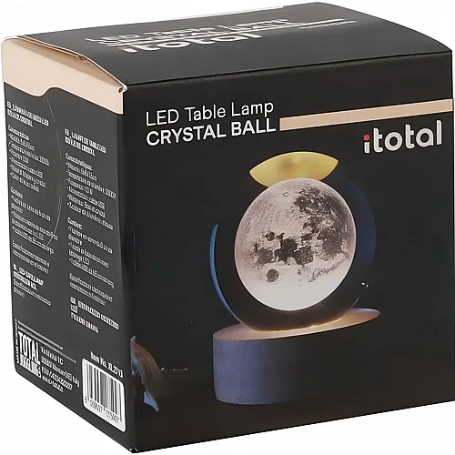 i-total Kristall Kugellampe Mond klein