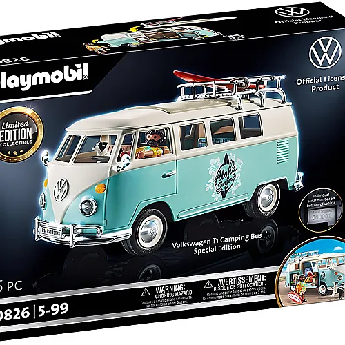 PLAYMOBIL Licensed Cars VW T1 Camping Bus - Special Edition (70826)