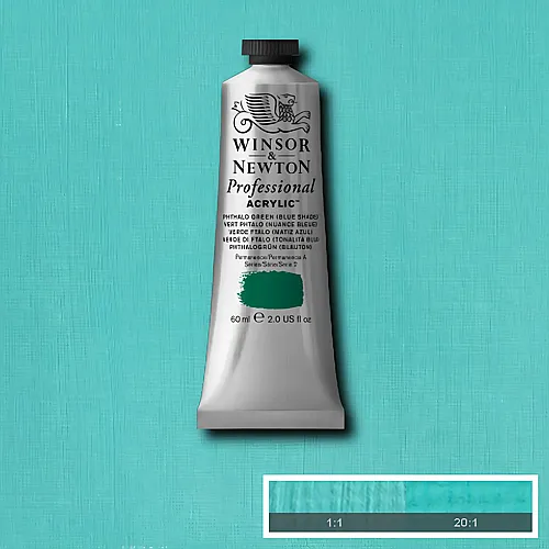 Winsor & Newton W&n Prof. Acrylfarbe 60ml Tube Phthalogr�n Blauton