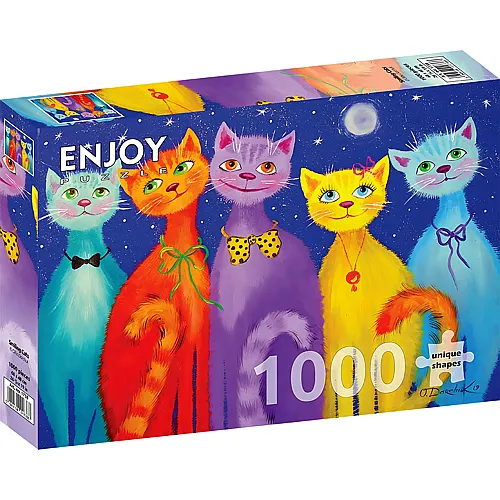 Enjoy Puzzle Smiling Cats - 1000 Teile