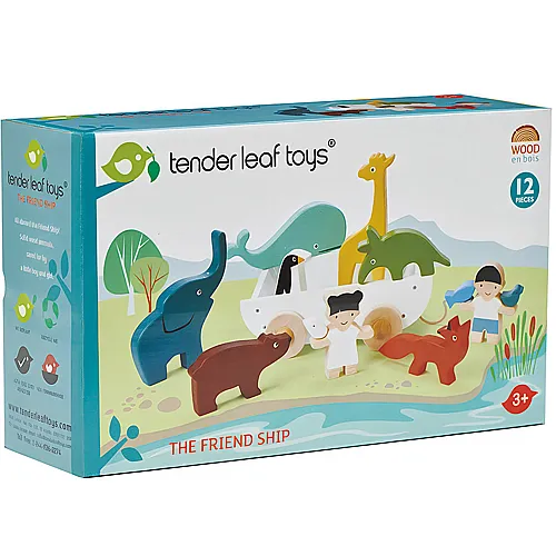 Tender Leaf Toys Arche mit Tieren