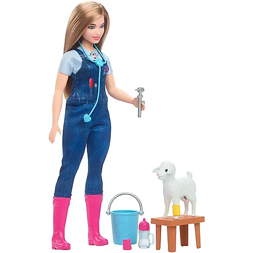 Barbie Spass auf dem Bauernhof Bauernhof Tierrztin