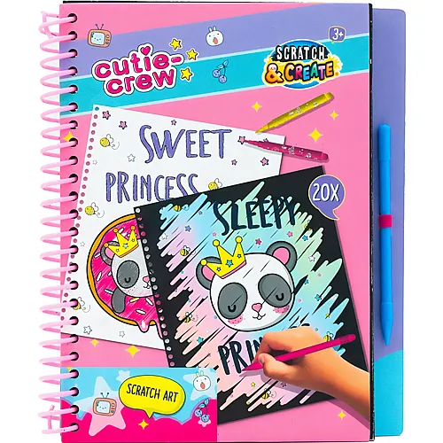 Canenco Cutie Crew Kratz- und Malbuch