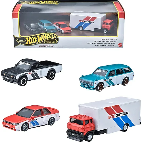 Hot Wheels Premium Car 4er-Pack Culture Team Transport Drift GReddy Kollektion (1:64)
