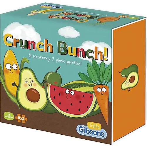 Gibsons Puzzle 8in1 Crunch Bunch - 2 Teile