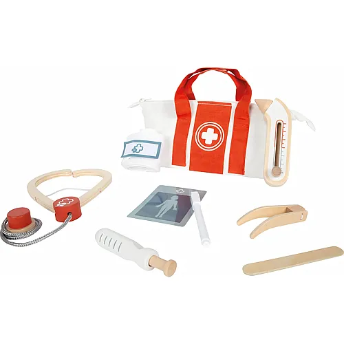 Small Foot Arztkoffer-Spielset Rot - 8-teilig.