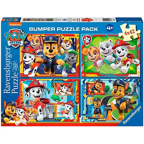 Ravensburger Puzzle 4in1 Paw Patrol Bumper Pack - 42 Teile