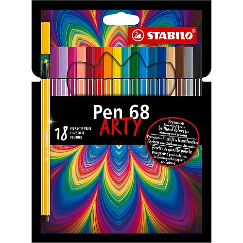 Stabilo Pen68 ARTY - 18 Teile