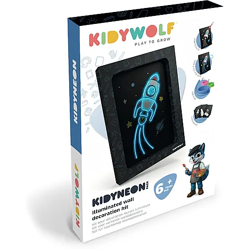 Kidywolf Leuchtendes Wandbild 9er-Set