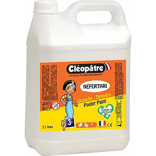 Cleopatre Nefertari � Gouache-tempera 5L Weiss