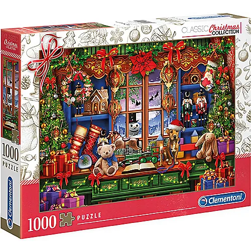 Clementoni Puzzle Weihnachten am Fenster (1000Teile)