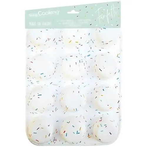 ScrapCooking Silikonform 12 Muffins - Funfetti