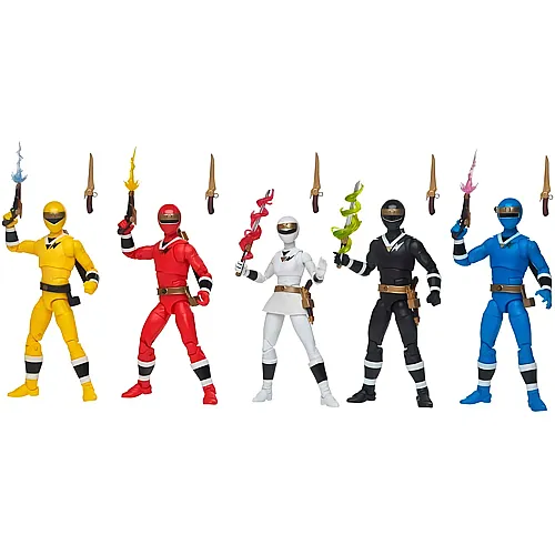 5er-Pack Alien Rangers von Aquitar 15cm