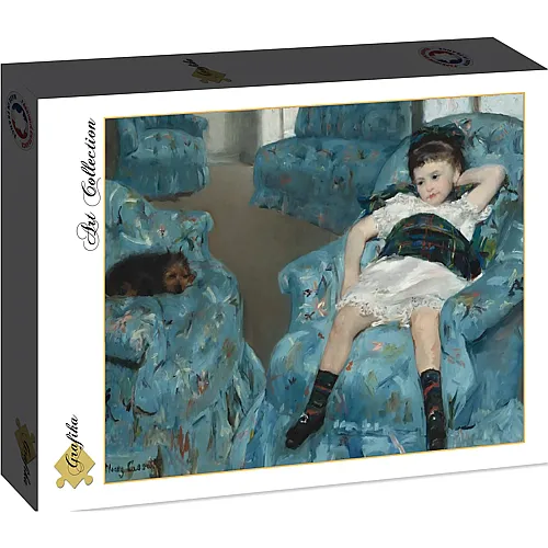 Grafika Puzzle Art Collection Mary Cassatt: Little Girl in a Blue Armchair, 1878 - 2000 Teile
