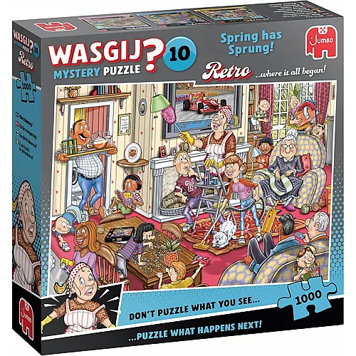 WASGIJ Retro Mystery 10 - Fr�hjahrsputz 1000Teile