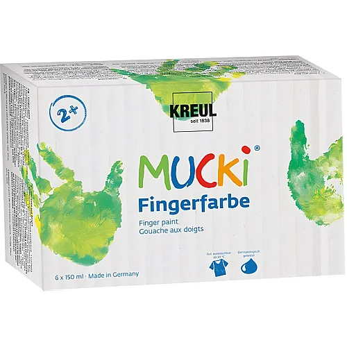 Kreul Mucki Fingerfarben (6x150ml)