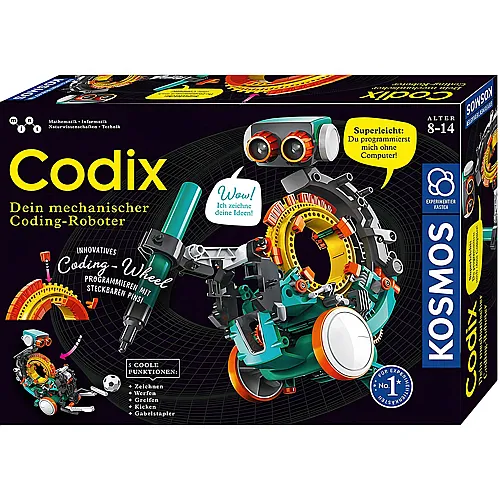 Kosmos Experimentierkasten Codix - Dein mechanischer Coding-Roboter