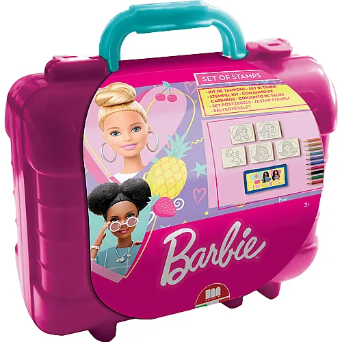 Multiprint Barbie Reise-Stempel- und Malkoffer