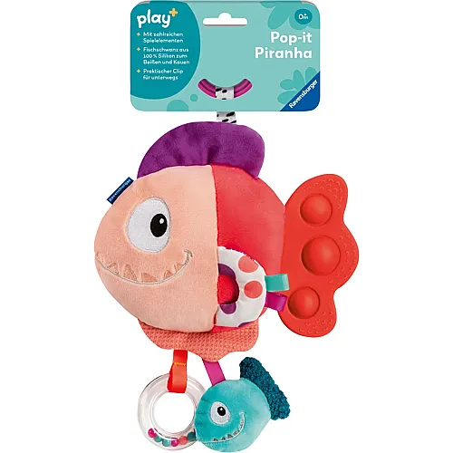Pop-it Piranha rot
