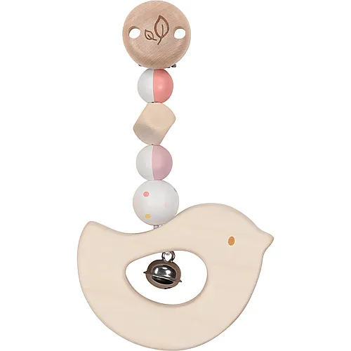 Goki Baby Clip-Figur Vogel Rosa - 15 cm