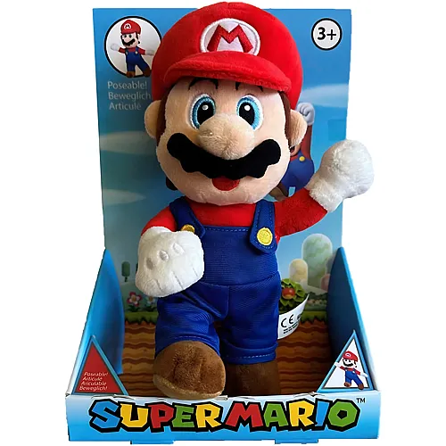 Super Mario mit beweglichen Armen und Beine 25cm