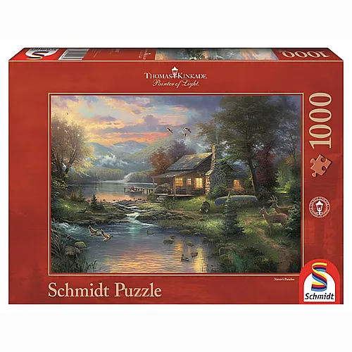 Schmidt Puzzle Thomas Kinkade Im Naturparadies (1000Teile)