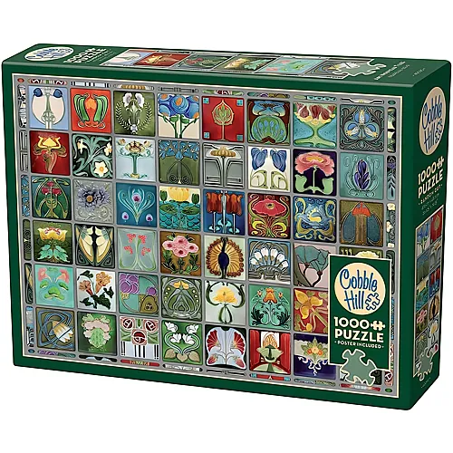 Cobble Hill Puzzle Art Nouveau Tiles - 1000 Teile