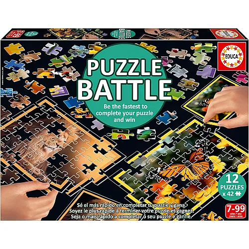 Educa Puzzle Battle Natura - Eine authentische Schlacht der St�cke (504Teile)