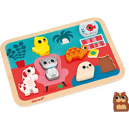 Janod Puzzle Chunky Haustiere (7Teile)
