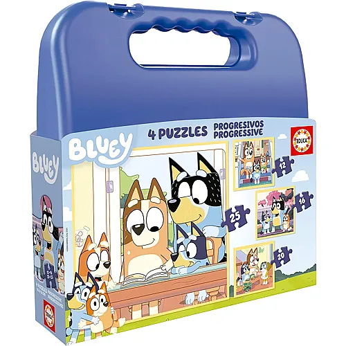 Educa 4in1 Puzzleset Bluey