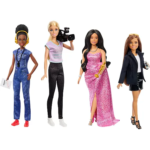 Barbie Karrieren Frauen in der Filmbranche mit Studioleiterin, Regisseurin, Kamerafrau und Filmstar