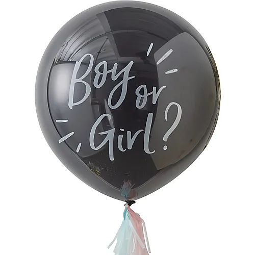 Gingerray Ballon Boy or Girl mit Konfetti