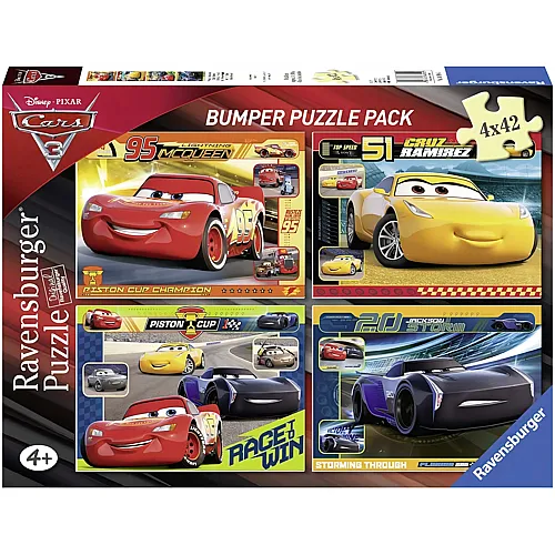 Ravensburger Disney - Cars 3 (4 x 42 Teile)