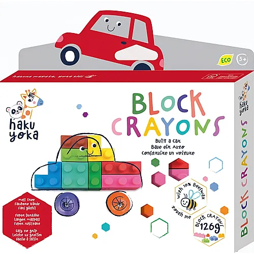 Hakuyoka Block-Wachsmalkreiden Auto