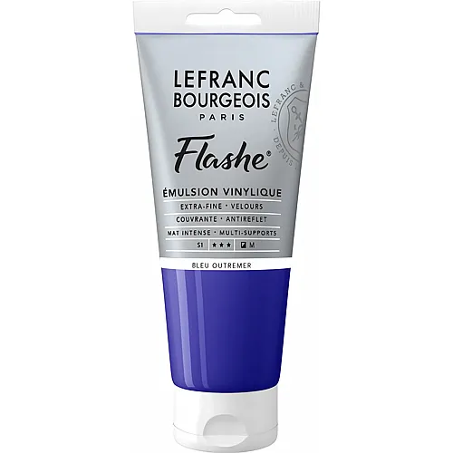 Lefranc Bourgeois Lfb Flashe Acryl 80ml Tube Ultramarinblau