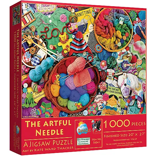 SunsOut Puzzle Kate Ward Thacker The Artful Needle - 1000 Teile