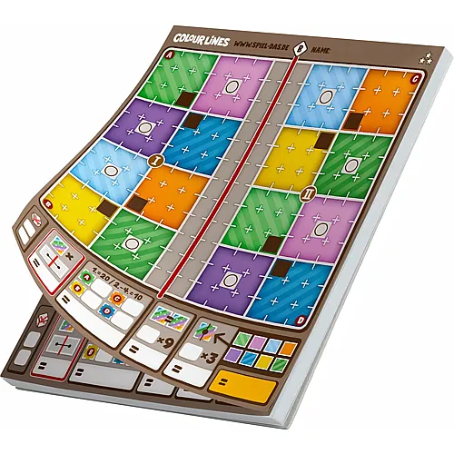 Spiel Das! Colour Lines - Ersatzblock (d)